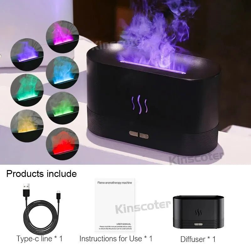 Flame Aroma Diffuser Air Humidifier 