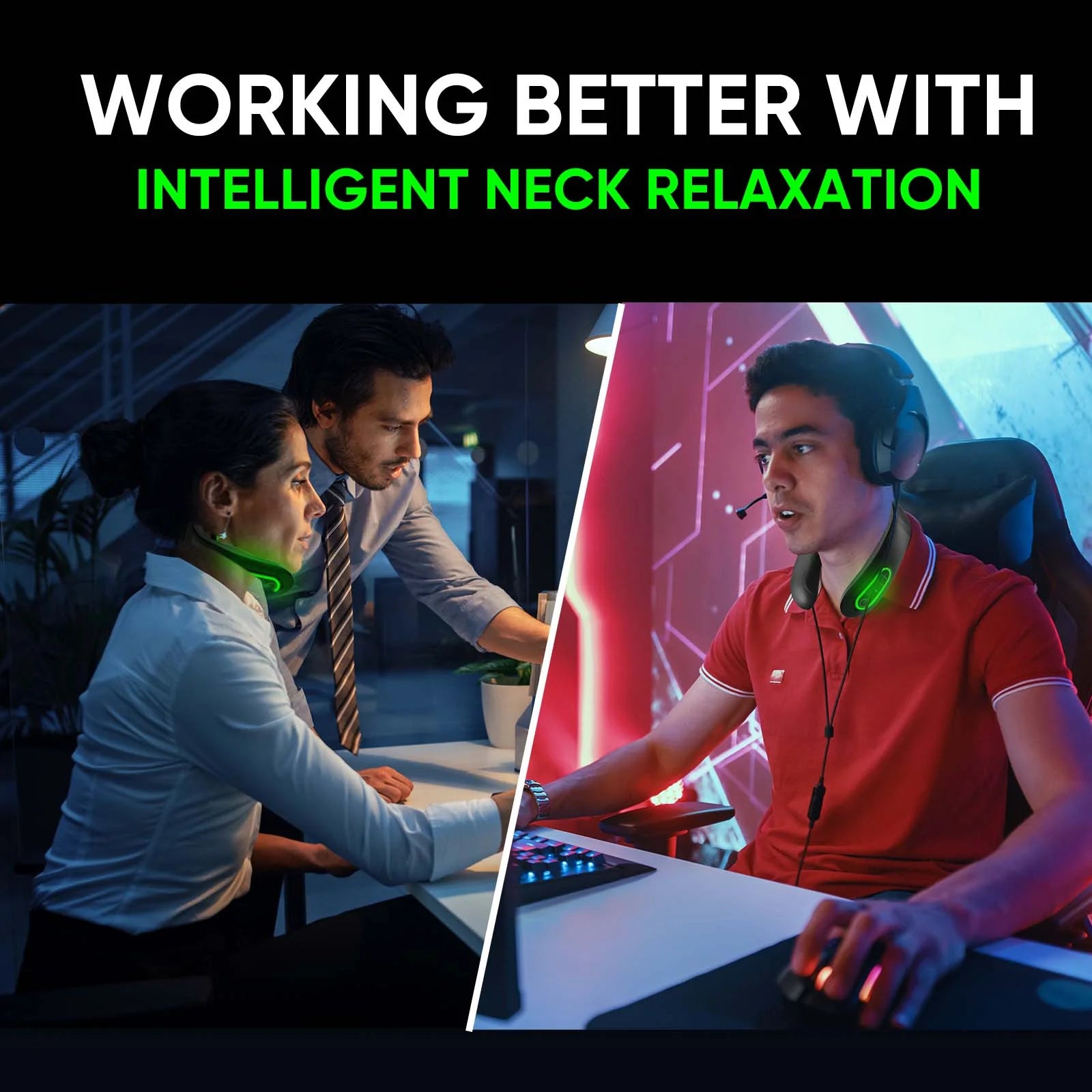 Heated Pain relief Neck Massager 