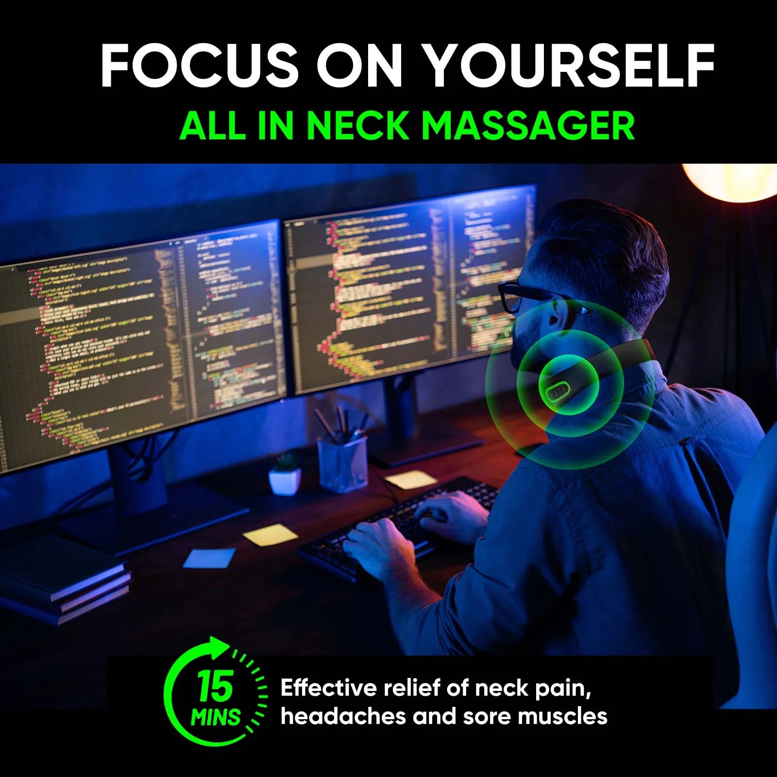 Heated Pain relief Neck Massager 