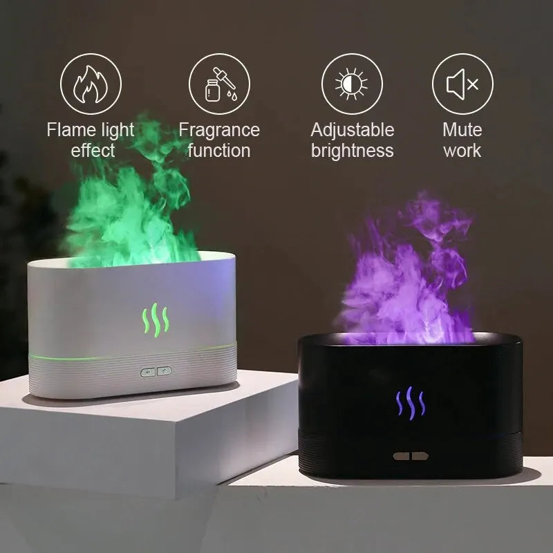 Flame Aroma Diffuser Air Humidifier 