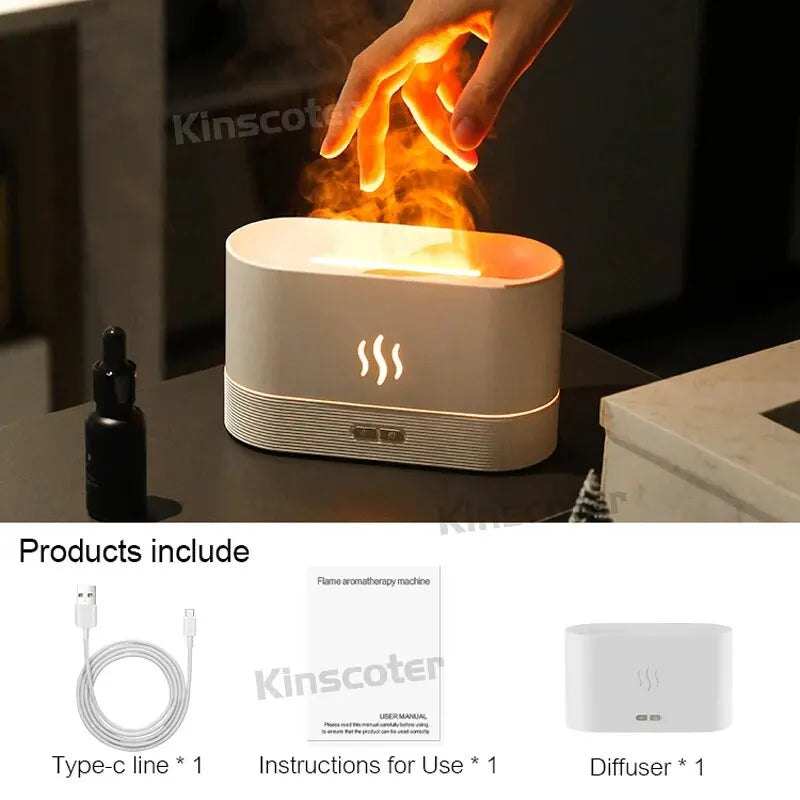 Flame Aroma Diffuser Air Humidifier 