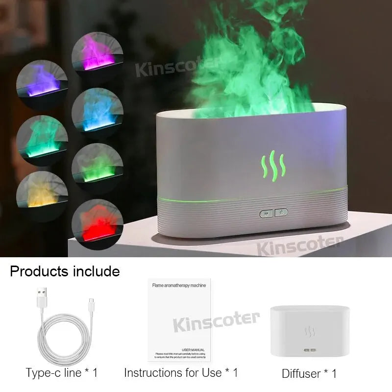 Flame Aroma Diffuser Air Humidifier 