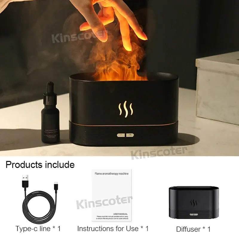 Flame Aroma Diffuser Air Humidifier 